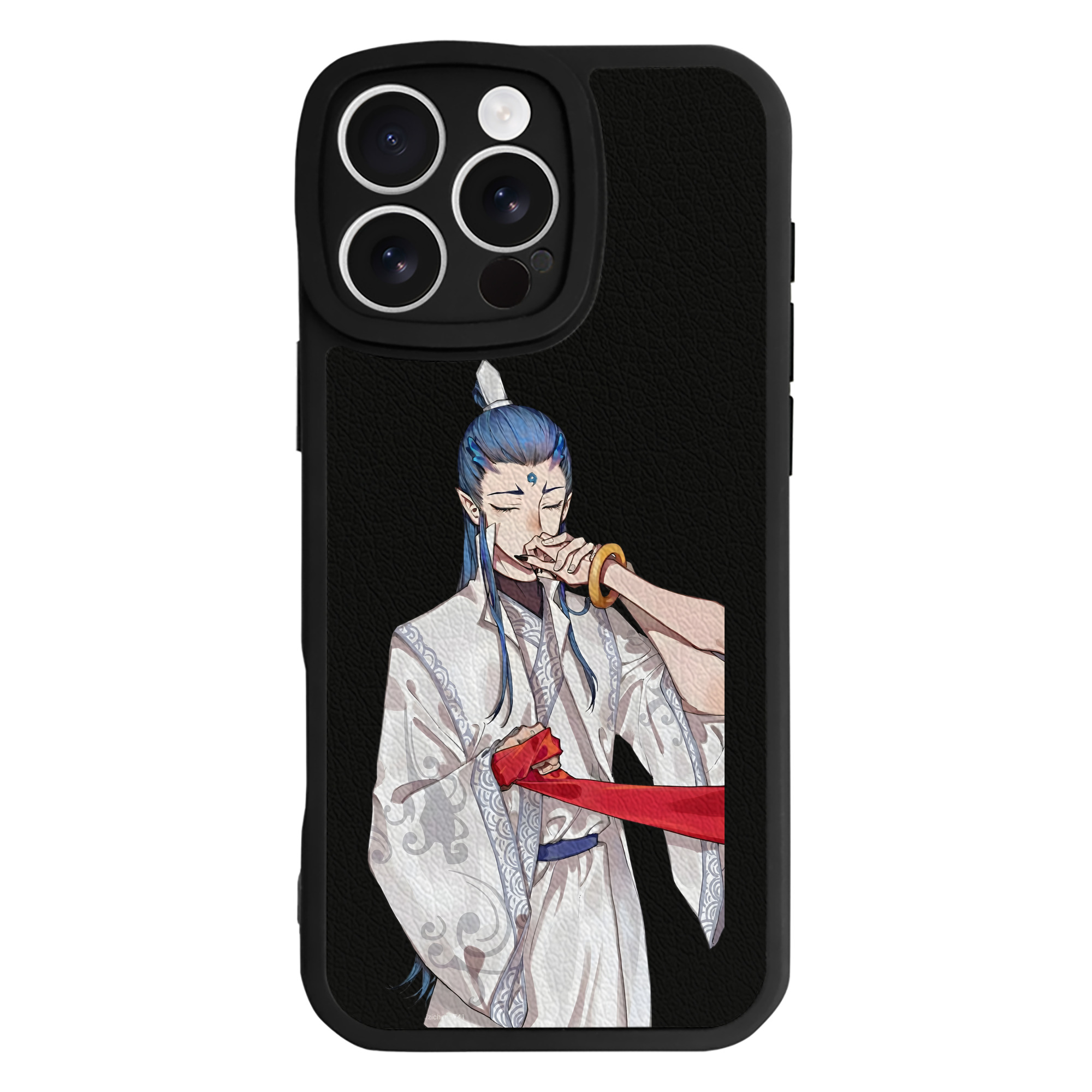 （画像用） Ne Zha 2 ナタ 魔童の大暴れ 【iPhone 16シリーズ対応】シリコンスマホケース（レザー調） 材質：シリコン